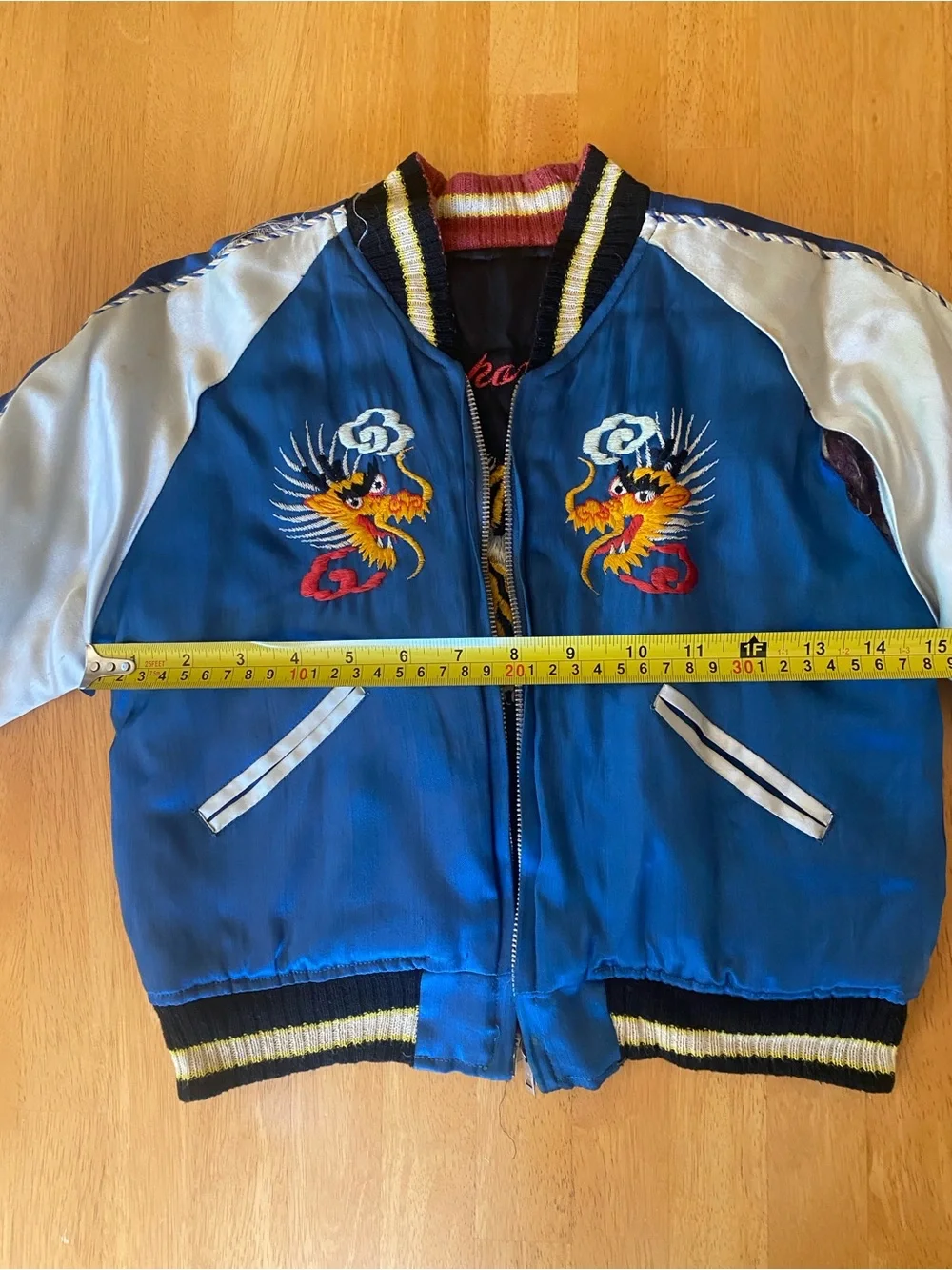 1950s Japanese Reversible Sukajan Tiger Souvenir Jacket Coat Bomber Vintage Tour